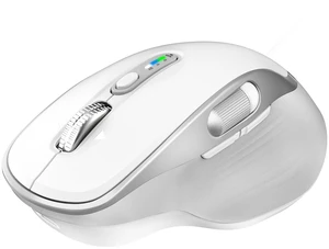 Bnnwa Rechargeable Wireless Mouse with Side Scroll Bluetooth Mouse -White Bnnwa Rechargeable Wireless Mouse with Side Scroll Bluetooth Mouse -White