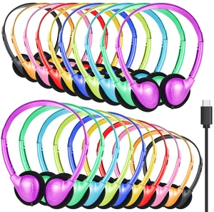 GDBOMA USB C Headphones Bulk for Classroom Kids School 100 Pack Wired GDBOMA USB C Headphones Bulk for Classroom Kids School 100 Pack Wired
