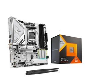 MICRO CENTER AMD 7600X3D Processor with ASRock B850M Steel Leg Motherboard MICRO CENTER AMD 7600X3D Processor with ASRock B850M Steel Leg Motherboard