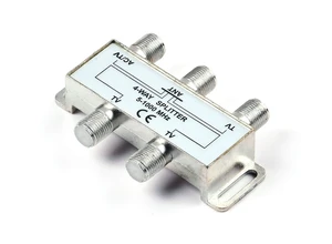 PBD 4 Way HD Digital 1Ghz High Performance Coax Cable Splitter PBD 4 Way HD Digital 1Ghz High Performance Coax Cable Splitter