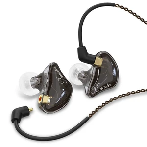 BASN Bmaster Triple Driver in Ear Headphones, Wired IEMs MMCX Cable, Black BASN Bmaster Triple Driver in Ear Headphones, Wired IEMs MMCX Cable, Black