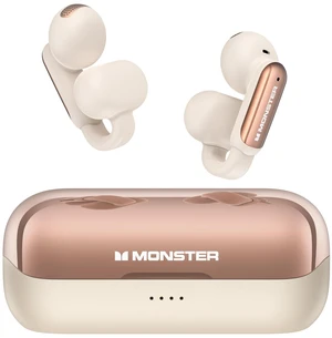 Monster Open AC601 Wireless Earbuds, Crystal Clear Call, USB-C Charging, Bluetooth Open Earphones with ENC, IPX5 Waterproof Wireless Clip-on Earbuds, 32H Playtime Ear Buds (White) Monster Open AC601 Wireless Earbuds, Crystal Clear Call, USB-C Charging, Bluetooth Open Earphones with ENC, IPX5 Waterproof Wireless Clip-on Earbuds, 32H Playtime Ear Buds (White)