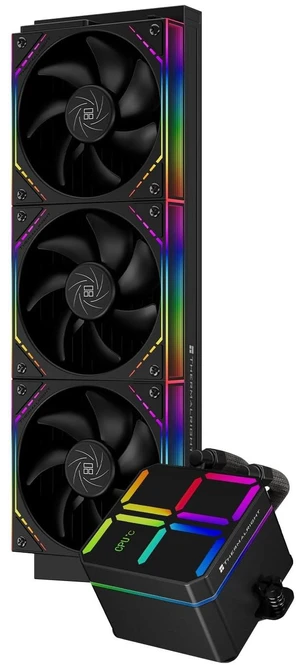 Thermalright TR Magic Qube 360 ARGB Black CPU Aio Cooler, ARGB Digital Display Cold Head,Wireless Splicing 3 Fans-2000RPM,360 CPU Liquid Cooling: LGA1851/1700/1150/1151/1200 PC Water Thermalright TR Magic Qube 360 ARGB Black CPU Aio Cooler, ARGB Digital Display Cold Head,Wireless Splicing 3 Fans-2000RPM,360 CPU Liquid Cooling: LGA1851/1700/1150/1151/1200 PC Water