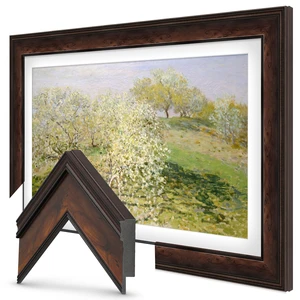 Burlwood 50" Deco TV Frame for Samsung The Frame/Pro TVs Burlwood 50" Deco TV Frame for Samsung The Frame/Pro TVs