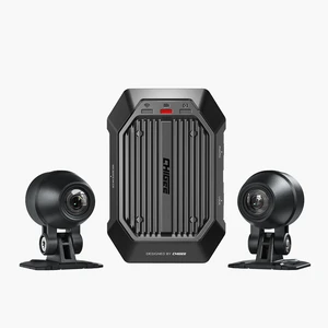 CHIGEE XR-1 Motorcycle Dash Cam Front and Rear Discreet Screen-Free Dual 1080P 60FPS Cameras, Auto Loop Recording, Voice Alerts, Parking Guard, Impact Lock, 5GHz Wi-Fi, IP69K Main Unit, IP68 Cameras CHIGEE XR-1 Motorcycle Dash Cam Front and Rear Discreet Screen-Free Dual 1080P 60FPS Cameras, Auto Loop Recording, Voice Alerts, Parking Guard, Impact Lock, 5GHz Wi-Fi, IP69K Main Unit, IP68 Cameras