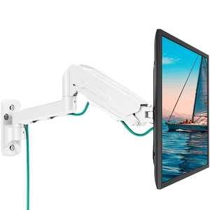 MOUNT PRO Single Monitor Wall Mount for 13 to 32 Inch Computer Screens, Height Adjustable Wall Mount Monitor Arm Holds Up to 19.8lbs, Full Motion Wall Bracket, VESA Mount 75x75, 100x100, White MOUNT PRO Single Monitor Wall Mount for 13 to 32 Inch Computer Screens, Height Adjustable Wall Mount Monitor Arm Holds Up to 19.8lbs, Full Motion Wall Bracket, VESA Mount 75x75, 100x100, White