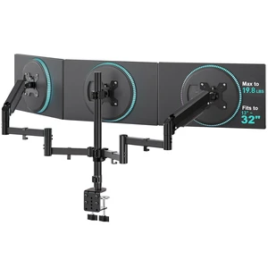 WALI Triple Monitor Mount for 13-32 inch Screens, up to 19.8 lbs per Arm WALI Triple Monitor Mount for 13-32 inch Screens, up to 19.8 lbs per Arm