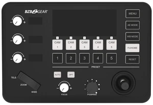 BZBGEAR Universal Compact Serial and IP PTZ Camera Joystick Controller (IP/RS232/422) - BG-Commander-Jr BZBGEAR Universal Compact Serial and IP PTZ Camera Joystick Controller (IP/RS232/422) - BG-Commander-Jr