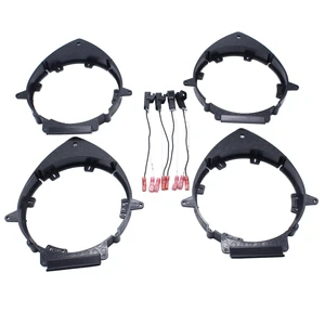 4 PCS/Set SHLPDFM Black 6.5" 6.75" Car Truck Front & Rear Door Speaker Mounting Adapter Brackets w/Speaker Wire Harness Connectors Compatible with Select GM GMC Vehicles 4 PCS/Set SHLPDFM Black 6.5" 6.75" Car Truck Front & Rear Door Speaker Mounting Adapter Brackets w/Speaker Wire Harness Connectors Compatible with Select GM GMC Vehicles