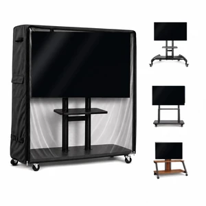 MBOOM 65-70 Inch Outdoor TV Cart Cover, Clear PVC Window, Waterproof MBOOM 65-70 Inch Outdoor TV Cart Cover, Clear PVC Window, Waterproof