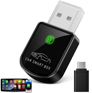 Luckyish Wireless Carplay Adapter for iPhone Latest Upgrade, Tiny Bluetooth Receiver Convert Wired to Wireless for Apple Car Play Plug & Play, Zero-Lag Media GPS Works with 2016+ Cars (E Luckyish Wireless Carplay Adapter for iPhone Latest Upgrade, Tiny Bluetooth Receiver Convert Wired to Wireless for Apple Car Play Plug & Play, Zero-Lag Media GPS Works with 2016+ Cars (E