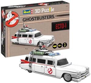 Revell 3D Puzzle 00222 Ghostbusters Ecto-1, 120 Pieces, Highly Detailed, 33 cm in Length, Fun & Easy to Build, White Revell 3D Puzzle 00222 Ghostbusters Ecto-1, 120 Pieces, Highly Detailed, 33 cm in Length, Fun & Easy to Build, White