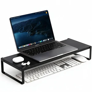 Adjustable Computer Monitor Stand, Metal Laptop Riser for Desk, Desk Shelf Adjustable Computer Monitor Stand, Metal Laptop Riser for Desk, Desk Shelf