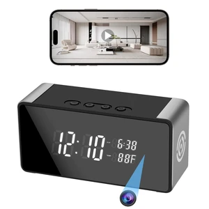 Tccbac WiFi Hidden Camera Clock - Nanny Cam with 150 Wide-Angle Lens, Night Vision & Motion Detection, Wireless Indoor Hidden Camera for Home Security Monitoring Tccbac WiFi Hidden Camera Clock - Nanny Cam with 150 Wide-Angle Lens, Night Vision & Motion Detection, Wireless Indoor Hidden Camera for Home Security Monitoring