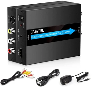 EASYCEL HDMI to S-Video RCA Converter, 1080P Input, Easy Installation, No Software Required EASYCEL HDMI to S-Video RCA Converter, 1080P Input, Easy Installation, No Software Required