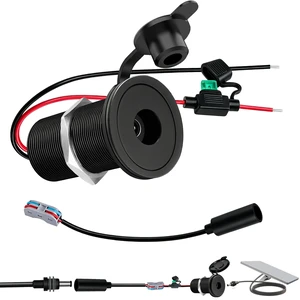 12V-48V to 30V 3.5A Waterproof Wall Pass Through Kit for Starlink Mini Power Supply Cable with Fuse Holder, DC Step Up Converter Power Adapter for RV Camping Battery Pack Boat(DC Female to Power Cord) 12V-48V to 30V 3.5A Waterproof Wall Pass Through Kit for Starlink Mini Power Supply Cable with Fuse Holder, DC Step Up Converter Power Adapter for RV Camping Battery Pack Boat(DC Female to Power Cord)