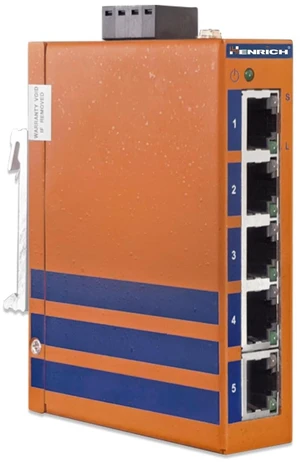 True Industrial Ethernet: Henrich 5x100Mbps Copper Port Din-Rail Switch True Industrial Ethernet: Henrich 5x100Mbps Copper Port Din-Rail Switch