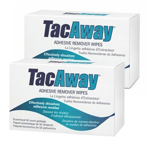 Tacaway Adhesive Remover Wipes - 50 per Box - 2 Pack Tacaway Adhesive Remover Wipes - 50 per Box - 2 Pack