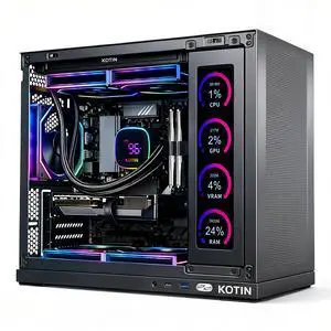 KOTIN Gaming PC, Ultra 7 265KF, GeForce RTX 5060 Ti 8GB, 32GB DDR5 6000MHz, 1TB PCIe 4.0 SSD, 11.3" Display, 650W 80+ Gold PSU, 5 ARGB Fans, Windows 11 Home, Prebulit Desktop Computer for 1080P/1440P KOTIN Gaming PC, Ultra 7 265KF, GeForce RTX 5060 Ti 8GB, 32GB DDR5 6000MHz, 1TB PCIe 4.0 SSD, 11.3" Display, 650W 80+ Gold PSU, 5 ARGB Fans, Windows 11 Home, Prebulit Desktop Computer for 1080P/1440P