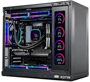 KOTIN Gaming PC, Ultra 7 265KF, GeForce RTX 5070 12GB, 32GB DDR5 6000MHz, 1TB PCIe 4.0 SSD, 11.3" Display, 850W 80+ Gold PSU, 5 ARGB Fans, Windows 11 Home, Prebulit Desktop Computer for 1440 4K KOTIN Gaming PC, Ultra 7 265KF, GeForce RTX 5070 12GB, 32GB DDR5 6000MHz, 1TB PCIe 4.0 SSD, 11.3" Display, 850W 80+ Gold PSU, 5 ARGB Fans, Windows 11 Home, Prebulit Desktop Computer for 1440 4K
