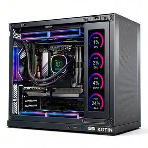 KOTIN Gaming PC -AMD Ryzen 7 7800X3D, GeForce RTX 5070 12GB, 32GB DDR5 6000MHz, 1TB PCIe 4.0 SSD, 11.3" Display, 360mm Liquid Cooler, WiFi 7, Windows 11 Home, Prebulit Desktop Computer for 1440 4K KOTIN Gaming PC -AMD Ryzen 7 7800X3D, GeForce RTX 5070 12GB, 32GB DDR5 6000MHz, 1TB PCIe 4.0 SSD, 11.3" Display, 360mm Liquid Cooler, WiFi 7, Windows 11 Home, Prebulit Desktop Computer for 1440 4K