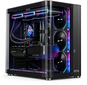 KOTIN Gaming PC Desktop, Ryzen 7 9850X3D, RTX 5080 16GB, 32GB DDR5, 2TB SSD, 360mm Liquid Cooler, 3.95in IPS Display, Wifi 7, Windows 11 Home, Prebuilt Tower Computer with 850W Gold PSU for 4K Gaming KOTIN Gaming PC Desktop, Ryzen 7 9850X3D, RTX 5080 16GB, 32GB DDR5, 2TB SSD, 360mm Liquid Cooler, 3.95in IPS Display, Wifi 7, Windows 11 Home, Prebuilt Tower Computer with 850W Gold PSU for 4K Gaming
