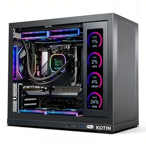 KOTIN Gaming PC, Ryzen 7 7800X3D, RX 9070 XT 16GB, 16GB DDR5, 1TB SSD, Prebuilt Gaming Computer, 9.16In Smart Display, 240mm Liquid Cooler, WiFi 7, 850W Gold PSU, Windows 11, ARGB, 1440p 4K KOTIN Gaming PC, Ryzen 7 7800X3D, RX 9070 XT 16GB, 16GB DDR5, 1TB SSD, Prebuilt Gaming Computer, 9.16In Smart Display, 240mm Liquid Cooler, WiFi 7, 850W Gold PSU, Windows 11, ARGB, 1440p 4K