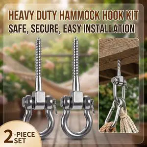 Set of 2 Permanent Antirust 304 Stainless Steel Screw Bracket Heavy Duty 180° Swing Hangers, 1800LB Capacity Playground Yoga Hammock Rope Tire Web Chair Sandbag Punching Bag Porch Swing Sets Set of 2 Permanent Antirust 304 Stainless Steel Screw Bracket Heavy Duty 180° Swing Hangers, 1800LB Capacity Playground Yoga Hammock Rope Tire Web Chair Sandbag Punching Bag Porch Swing Sets