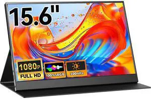 15.6 Inch Portable Monitor, FHD 1080P USB-C & HDMI Portable Laptop Monitor, Built-in Speakers & Smart Case, Matte IPS Display Eye-Care External Screen for PC, Laptop, Xbox, PS3/4/5, Switch & TV 15.6 Inch Portable Monitor, FHD 1080P USB-C & HDMI Portable Laptop Monitor, Built-in Speakers & Smart Case, Matte IPS Display Eye-Care External Screen for PC, Laptop, Xbox, PS3/4/5, Switch & TV