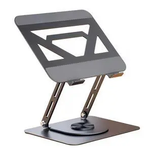 Adjustable Laptop Stand, Computer Stand with 360° Rotating Base, Ergonomic Laptop Riser Mount for Desk Foldable Protable Computer Desk Fits with laptops tablets (10-17.3") - Pink Adjustable Laptop Stand, Computer Stand with 360° Rotating Base, Ergonomic Laptop Riser Mount for Desk Foldable Protable Computer Desk Fits with laptops tablets (10-17.3") - Pink
