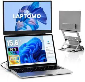 15.6 Laptop Screen Extender Dual Monitor, FHD 1080P IPS 1200P Display, Premium Aluminum Alloy Build, Adjustable Stand Portable Foldable Design, USB-C/HDMI/USB-A Compatible with Windows Mac Android 15.6 Laptop Screen Extender Dual Monitor, FHD 1080P IPS 1200P Display, Premium Aluminum Alloy Build, Adjustable Stand Portable Foldable Design, USB-C/HDMI/USB-A Compatible with Windows Mac Android
