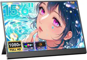 15.6" Portable Monitor, 1080P FHD IPS Second Screen, 100% sRGB Eye Care Display, USB-C HDMI Plug & Play External Monitor for Laptop, Mac, Switch, Xbox 15.6" Portable Monitor, 1080P FHD IPS Second Screen, 100% sRGB Eye Care Display, USB-C HDMI Plug & Play External Monitor for Laptop, Mac, Switch, Xbox
