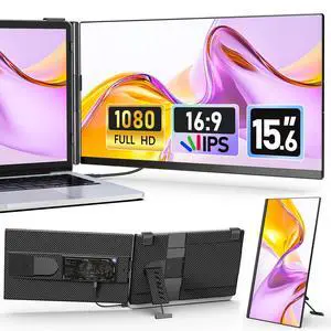 Detachable 15.6" FHD 1080P IPS Portable Dual Monitor, Plug & Play Laptop Screen Extender for 1317" Laptops, USB-C & HDMI, Compatible with Windows, macOS, Android & ChromeOS Detachable 15.6" FHD 1080P IPS Portable Dual Monitor, Plug & Play Laptop Screen Extender for 1317" Laptops, USB-C & HDMI, Compatible with Windows, macOS, Android & ChromeOS