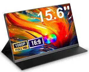 15.6 Inch Portable Monitor, FHD 1080P USB-C & HDMI Portable Laptop Monitor, Built-in Speakers & Smart Case, Matte IPS Display Eye-Care External Screen for PC, Laptop, Xbox, PS3/4/5, Switch & TV 15.6 Inch Portable Monitor, FHD 1080P USB-C & HDMI Portable Laptop Monitor, Built-in Speakers & Smart Case, Matte IPS Display Eye-Care External Screen for PC, Laptop, Xbox, PS3/4/5, Switch & TV
