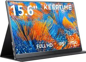 Portable Monitor, 15.6" FHD 1080P IPS Ultra-Slim Screen with 100% sRGB, USB-C & HDMI Plug & Play, Built-in Speakers & Protective Case, External Second Screen for Laptop/Mac/Switch/Xbox Portable Monitor, 15.6" FHD 1080P IPS Ultra-Slim Screen with 100% sRGB, USB-C & HDMI Plug & Play, Built-in Speakers & Protective Case, External Second Screen for Laptop/Mac/Switch/Xbox