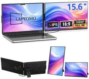 Laptop Screen Extender 15.6", Detachable 120% sRGB 1080P FHD Dual Portable Monitor, Plug & Play External Screen for 13"-17" Laptops, Compatible with Windows, macOS, Android, ChromeOS & PS5 Laptop Screen Extender 15.6", Detachable 120% sRGB 1080P FHD Dual Portable Monitor, Plug & Play External Screen for 13"-17" Laptops, Compatible with Windows, macOS, Android, ChromeOS & PS5