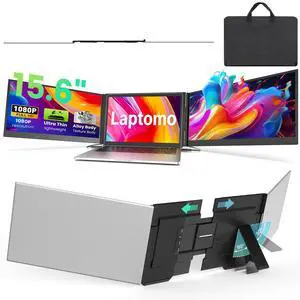 Laptop Screen Extender Triple 15.6", 1080P FHD IPS 0.18" Ultra-Slim & 3.9 lbs, Plug-Play Portable Monitor for Laptops Fits 12-17.3" Laptops, Compatible with Win/Mac/Android Laptop Screen Extender Triple 15.6", 1080P FHD IPS 0.18" Ultra-Slim & 3.9 lbs, Plug-Play Portable Monitor for Laptops Fits 12-17.3" Laptops, Compatible with Win/Mac/Android
