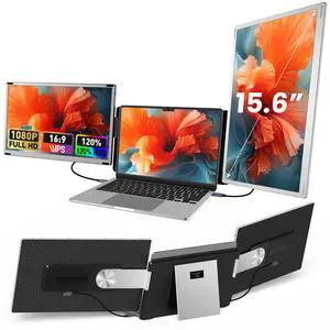 Laptop Screen Extender Monitor Portable, 15.6" FHD Monitor Extender Detachable Monitor for Laptops, Triple Laptop Monitor Extender compatiable with Windows, Mac, Android, Chrome, Switch &, Plug n Play Laptop Screen Extender Monitor Portable, 15.6" FHD Monitor Extender Detachable Monitor for Laptops, Triple Laptop Monitor Extender compatiable with Windows, Mac, Android, Chrome, Switch &, Plug n Play