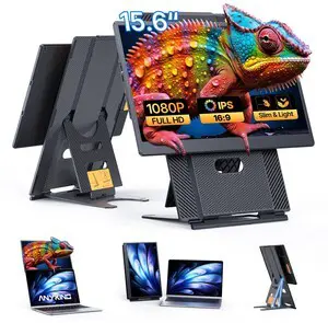 Upgraded Portable Monitor, 15.6" Ultra-Slim Laptop Screen Extender with FHD 1080P IPS, Detachable & Height Adjustable, USB-C/HDMI Plug & Play, Dual Travel Monitor for PC/Mac/Phone/Switch/Xbox/PS Upgraded Portable Monitor, 15.6" Ultra-Slim Laptop Screen Extender with FHD 1080P IPS, Detachable & Height Adjustable, USB-C/HDMI Plug & Play, Dual Travel Monitor for PC/Mac/Phone/Switch/Xbox/PS