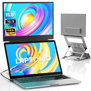 15.6" Dual Portable Laptop Screen Extender, 1080P FHD IPS Displays, Premium Aluminum Alloy Foldable Design with Adjustable Height Stand, USB-C HDMI Multi-Device Compatible (Windows, Mac, Android) 15.6" Dual Portable Laptop Screen Extender, 1080P FHD IPS Displays, Premium Aluminum Alloy Foldable Design with Adjustable Height Stand, USB-C HDMI Multi-Device Compatible (Windows, Mac, Android)