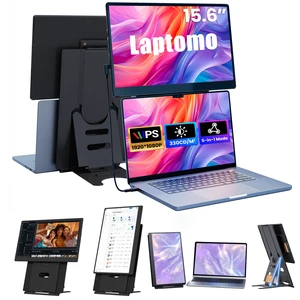 Upgraded Portable Monitor, 15.6" Ultra-Slim Laptop Screen Extender with FHD 1080P IPS, Detachable & Height Adjustable, USB-C/HDMI Plug & Play, Dual Travel Monitor for PC/Mac/Phone/Switch/Xbox/PS Upgraded Portable Monitor, 15.6" Ultra-Slim Laptop Screen Extender with FHD 1080P IPS, Detachable & Height Adjustable, USB-C/HDMI Plug & Play, Dual Travel Monitor for PC/Mac/Phone/Switch/Xbox/PS