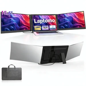 15.6 Laptop Screen Extender, Ultra Light 1080P FHD Triple Portable Monitor for 13-17.3" Laptops, USB-C/HDMI Plug & Play Laptop Monitor Extender Compatible with Win/MacOS/Chrome/Android 15.6 Laptop Screen Extender, Ultra Light 1080P FHD Triple Portable Monitor for 13-17.3" Laptops, USB-C/HDMI Plug & Play Laptop Monitor Extender Compatible with Win/MacOS/Chrome/Android