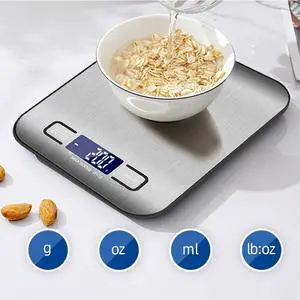 Digital Food Scale 22lb Kitchen Scales Grams & Ounces For Weight Loss Cooking Digital Food Scale 22lb Kitchen Scales Grams & Ounces For Weight Loss Cooking