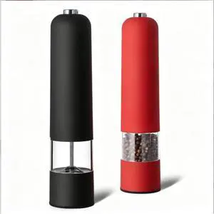 Stainless Steel Electric Pepper Grinder Salt Mill Adjustable Coarseness Battery Stainless Steel Electric Pepper Grinder Salt Mill Adjustable Coarseness Battery