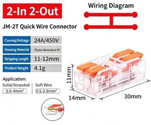 30Pcs 3-in-3-Out Lever Wire Connectors Compact Electrical Splicing Terminal Kit 2-in-2-Out-Transparent-20pcs 30Pcs 3-in-3-Out Lever Wire Connectors Compact Electrical Splicing Terminal Kit 2-in-2-Out-Transparent-20pcs