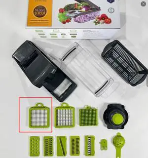 15-In-1 Vegetable Fruit Chopper Cutter Food Onion Veggie Dicer Slicer Kitchen-15-In-1 Square slicer with 3 blades 15-In-1 Vegetable Fruit Chopper Cutter Food Onion Veggie Dicer Slicer Kitchen-15-In-1 Square slicer with 3 blades