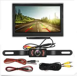 5" Monitor Backup Camera Car Rear View HD Parking System Night Vision 5" Monitor Backup Camera Car Rear View HD Parking System Night Vision