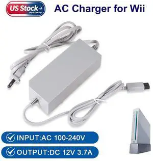 AC Adapter Charger Power Supply Cord Cable for Nintendo Wii Console Host Plug AC Adapter Charger Power Supply Cord Cable for Nintendo Wii Console Host Plug