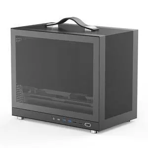 Shiny Snake G350 20.8L Mini Tower M-ATX Portable PC Case, Perforated Airflow Design, Back Connect Mobo Ready, ATX PSU, 340mm GPU, Up to 5 Fans, Type-C - Black Shiny Snake G350 20.8L Mini Tower M-ATX Portable PC Case, Perforated Airflow Design, Back Connect Mobo Ready, ATX PSU, 340mm GPU, Up to 5 Fans, Type-C - Black