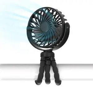 ORMOS Octopus Fan, 4-in-1 Portable Cooling Fan, 360° Rotation, 3 Speeds, Ultra Quiet 20dB, Black, USB Powered, Flexible Legs Design for Baby Room & Home Use (Black) ORMOS Octopus Fan, 4-in-1 Portable Cooling Fan, 360° Rotation, 3 Speeds, Ultra Quiet 20dB, Black, USB Powered, Flexible Legs Design for Baby Room & Home Use (Black)